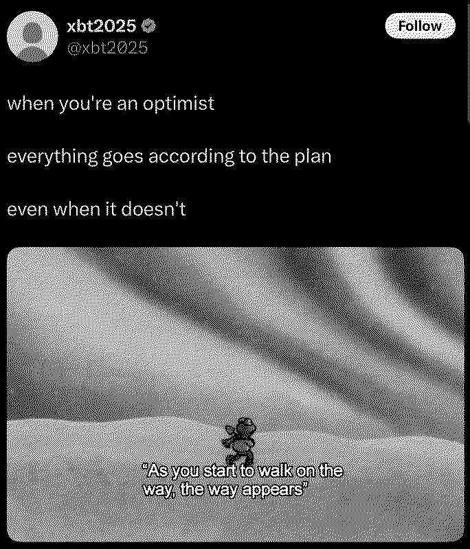 Optimist Tweet